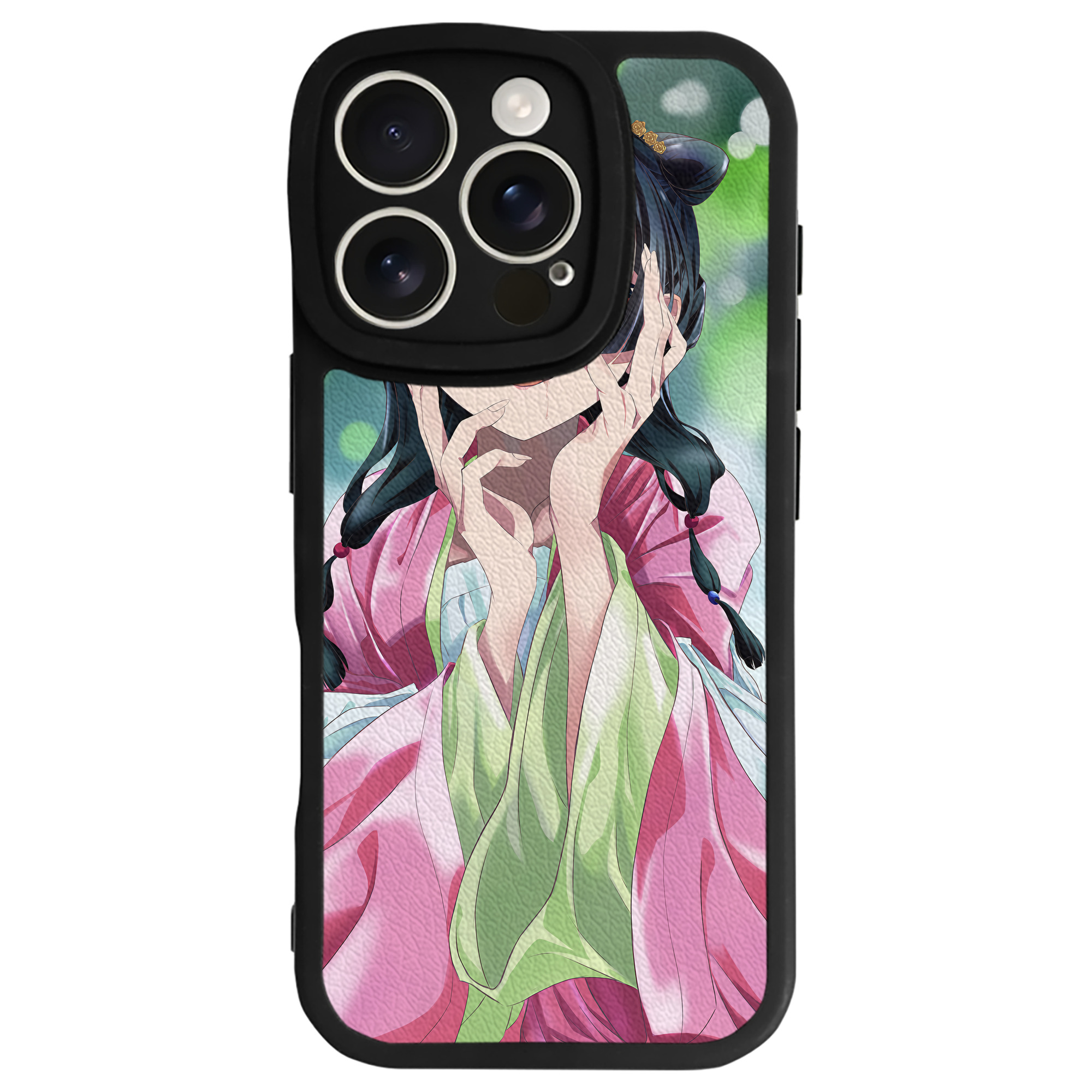 （画像用） 薬屋のひとりごと The Apothecary Diaries 【iPhone 16シリーズ対応】シリコンスマホケース（レザー調） 材質：シリコン